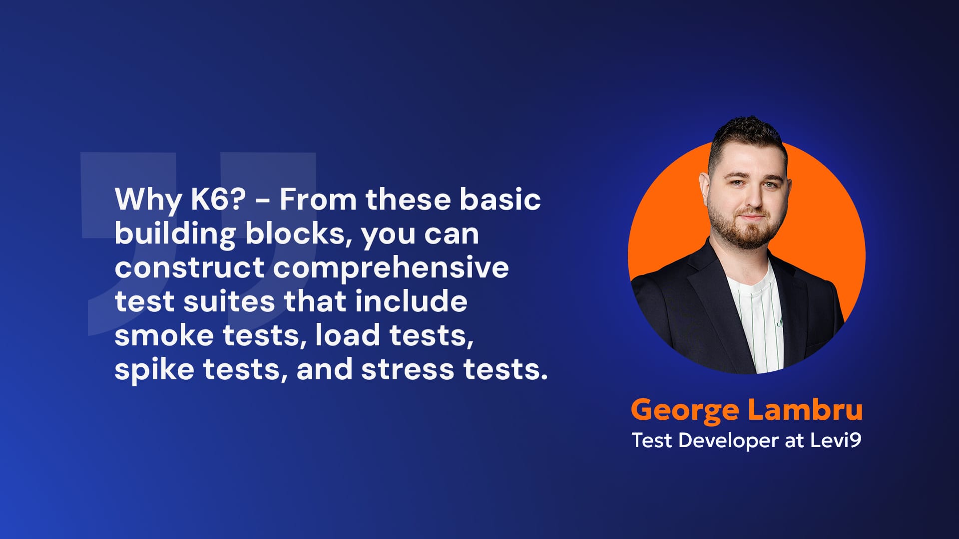 How to run tests with K6 George Lambru Test Developer